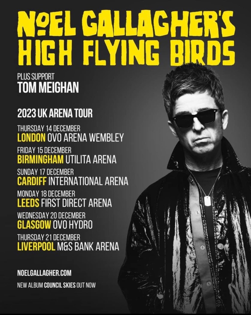 Tom Meighan announced as support act for Noel Gallaghers upcoming arena&nbsp;tour